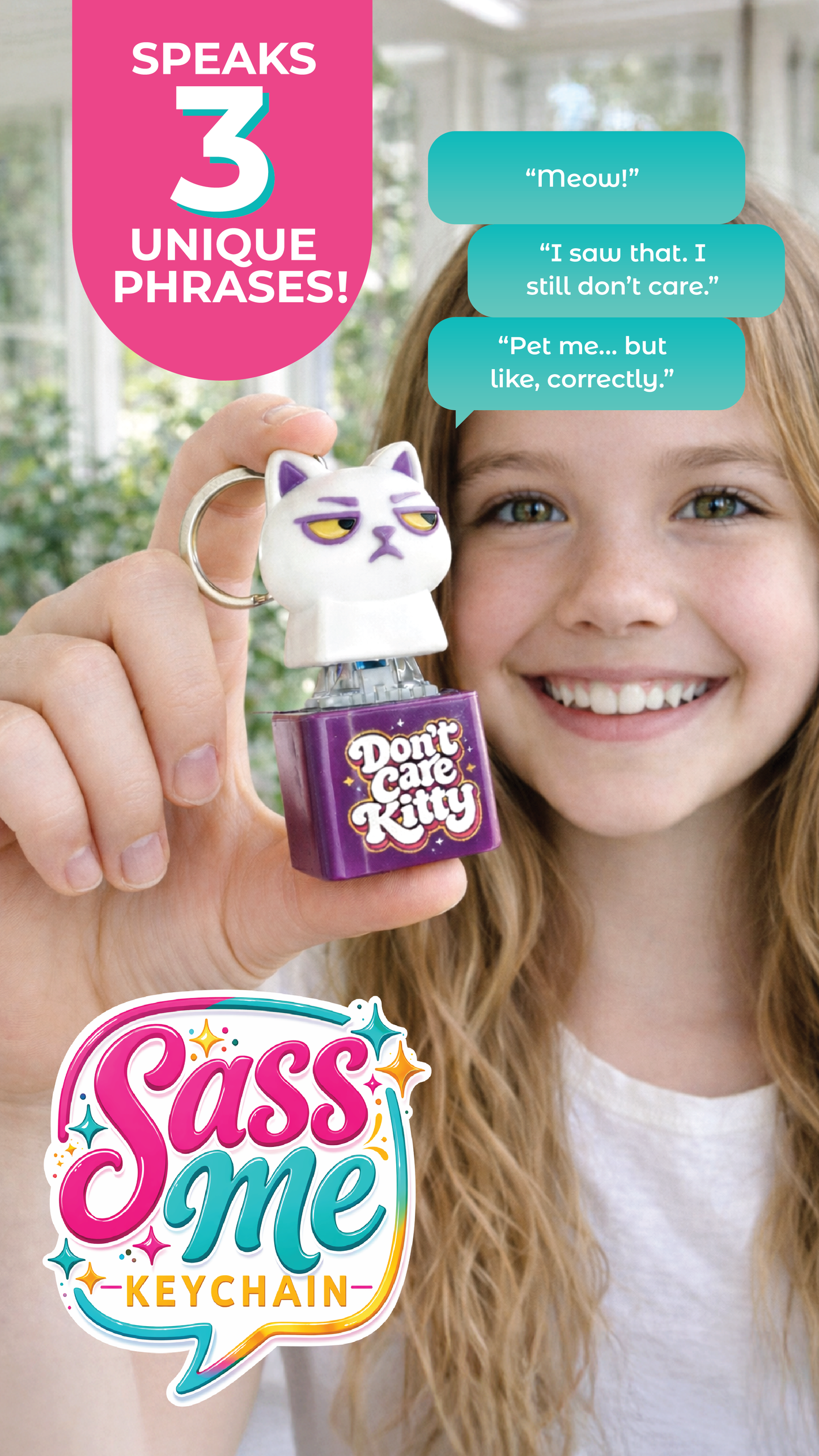 Sass Me Keyboard Fidget Keychain Toy Variety - 12/Display