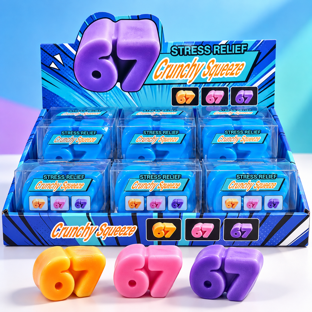 67 Crunchy Squeeze (Six Seven Squishy) — ASMR Crunch Squishy - The Sensory