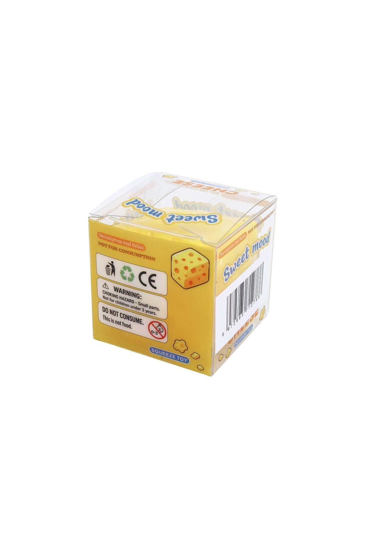 Cheese Zero Rebound TPR Crunchy Bead Slime Filled Squishy
