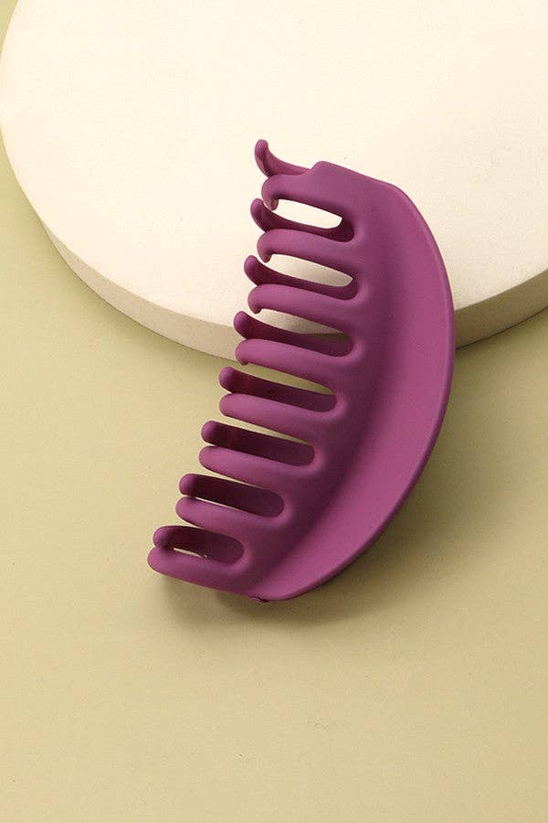 Hair Claw Clip Oversized Matte Half Moon Chic Non Slip Durable Accessory