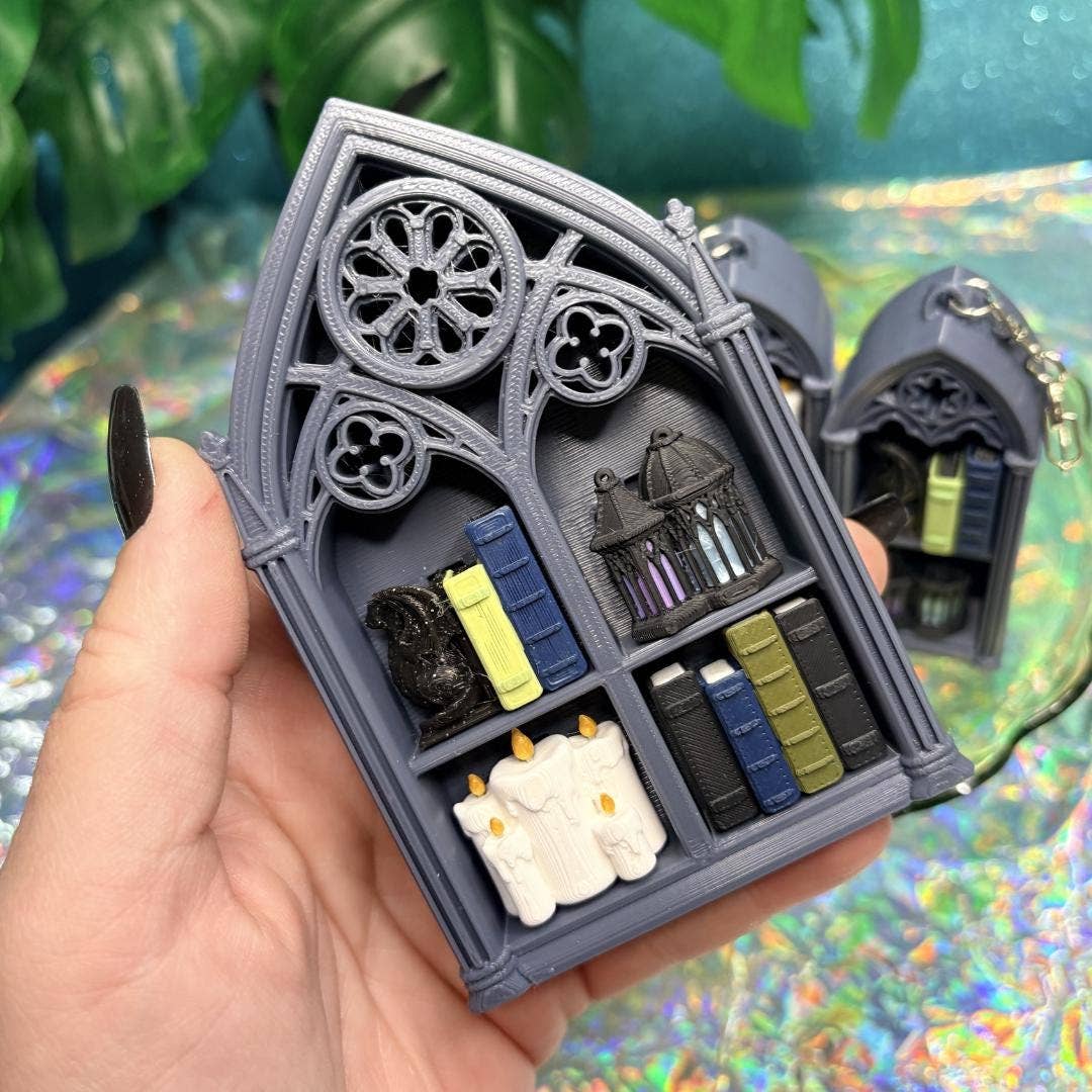 Gothic Bookshelf Fidget Clicker