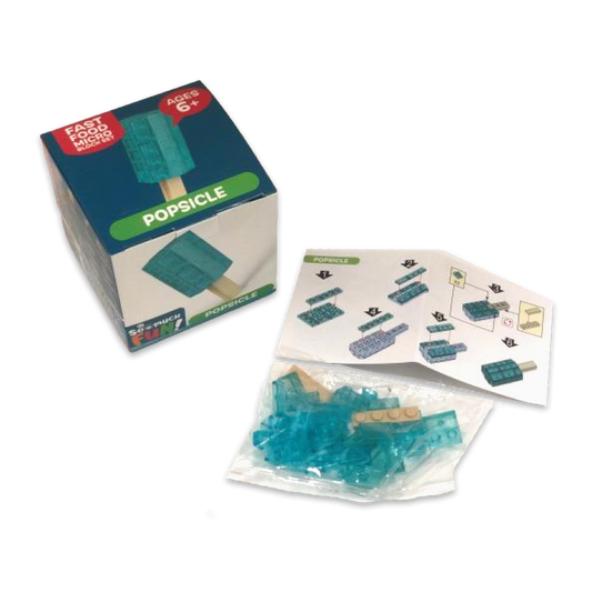 Micro Block Fast Food Set Rush Hour Burger Building For Tiny Chefs