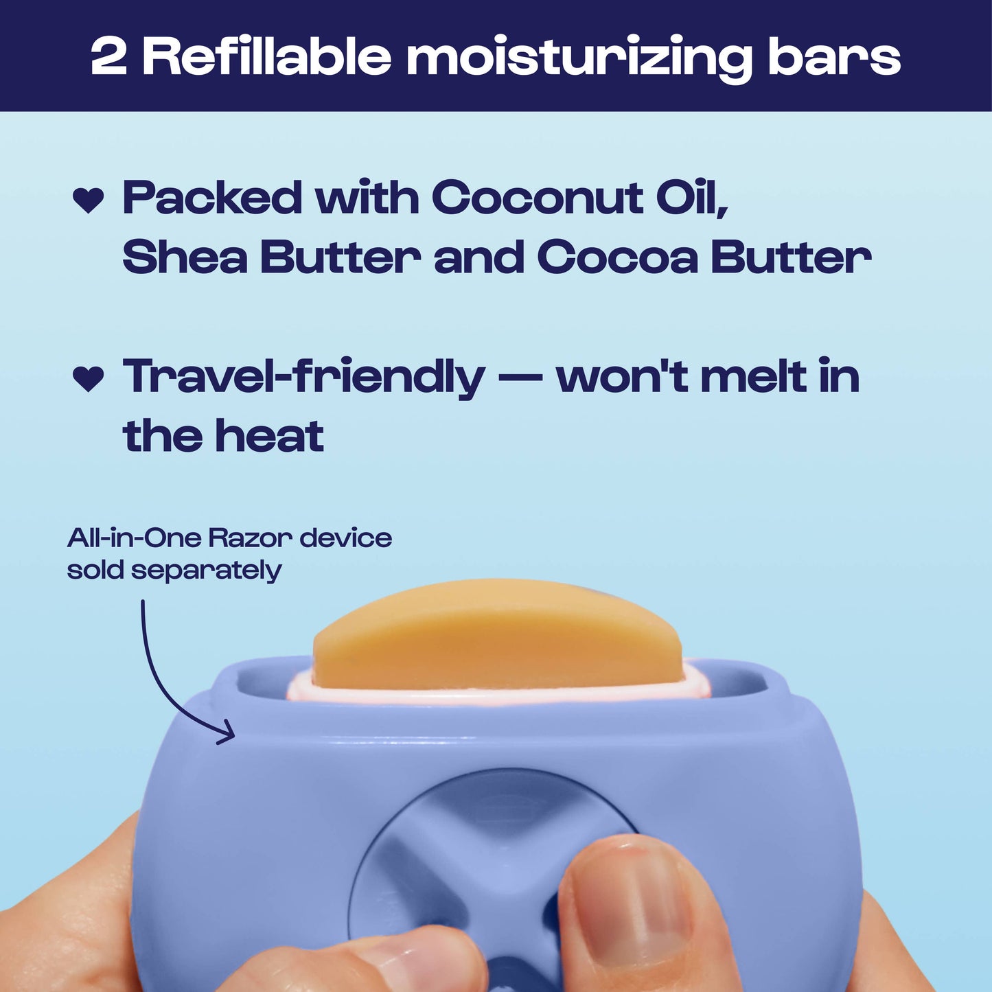 Razor Refills For Women Four Triple Blade Cartridges For All In One Razor