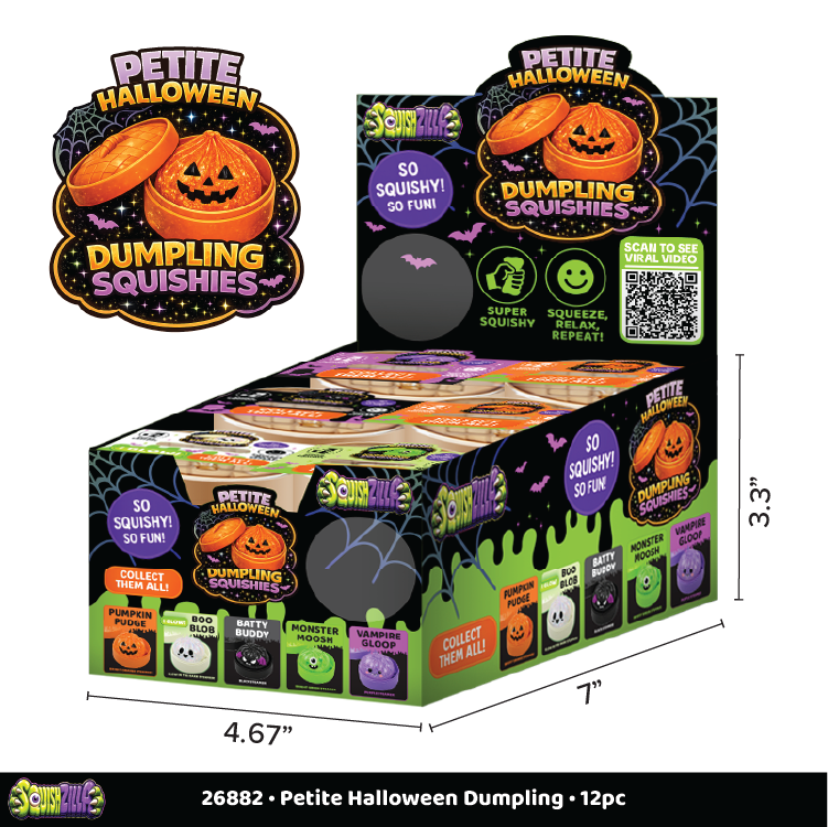 Petite Spooky Halloween Squishy Dumpling | Fun Doh - The Sensory