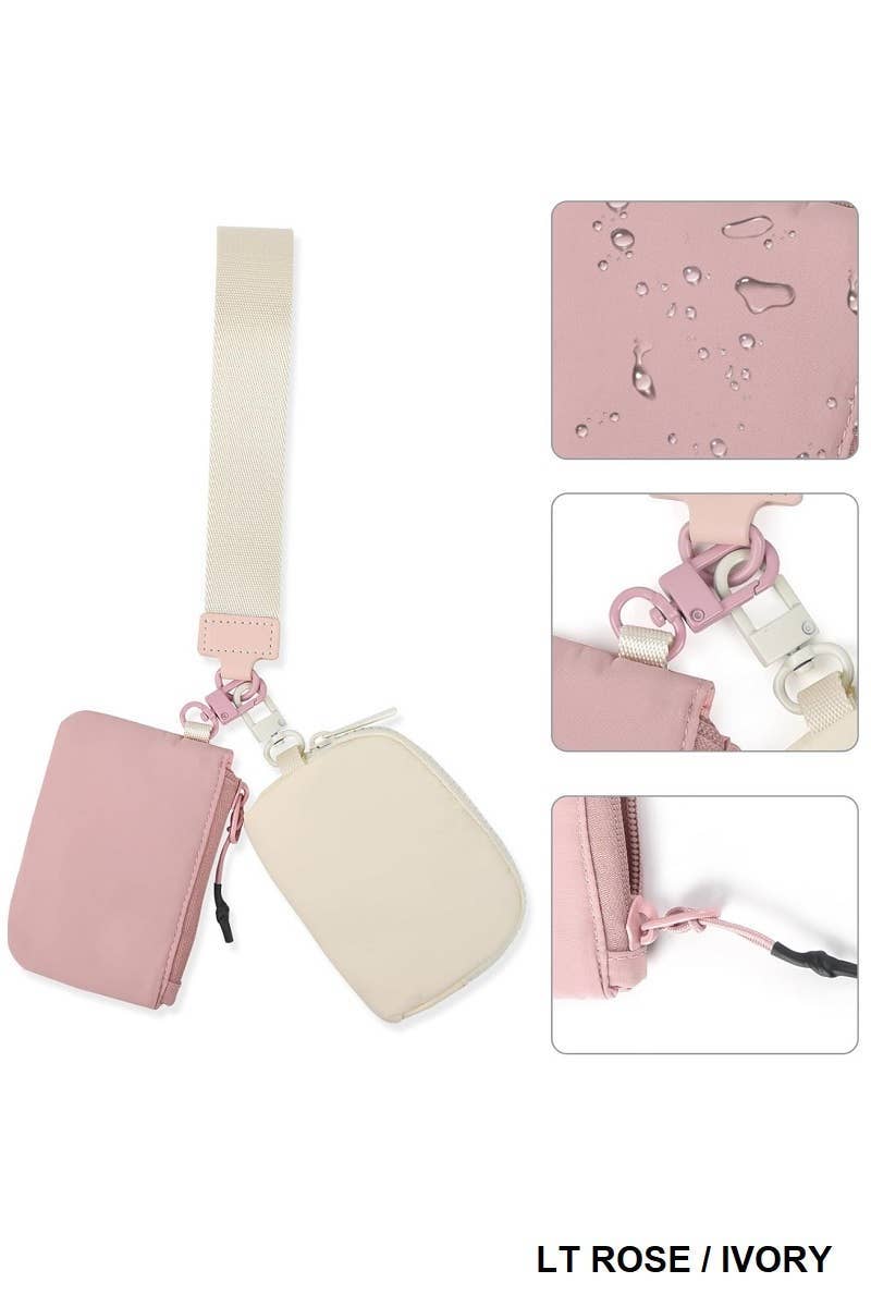 Wristlet Keychain Wallet With Dual Pouches Modest Fashion And Christian Gifts