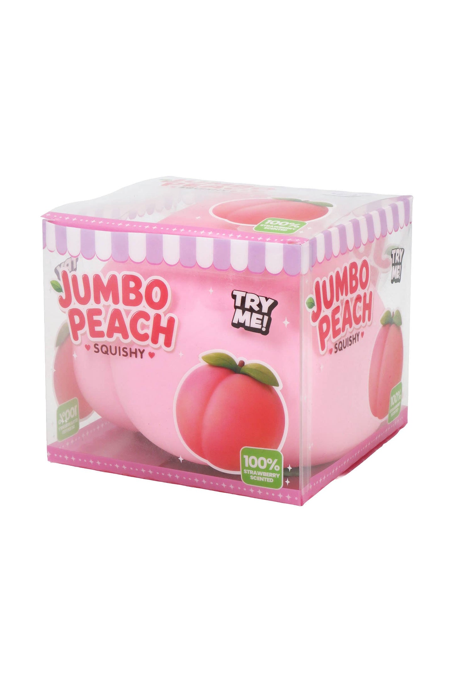 JUMBO 6 Inch Pink Peach Slime Filled TPR Squishy