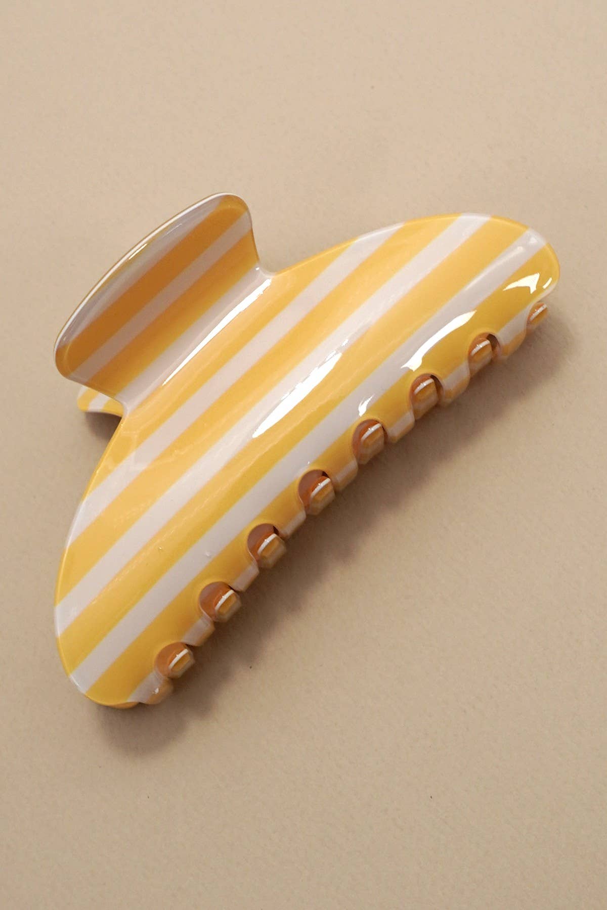 Hair Claw Clip Jumbo Stripe Plaid Oval Modest Gift For Her Accessory