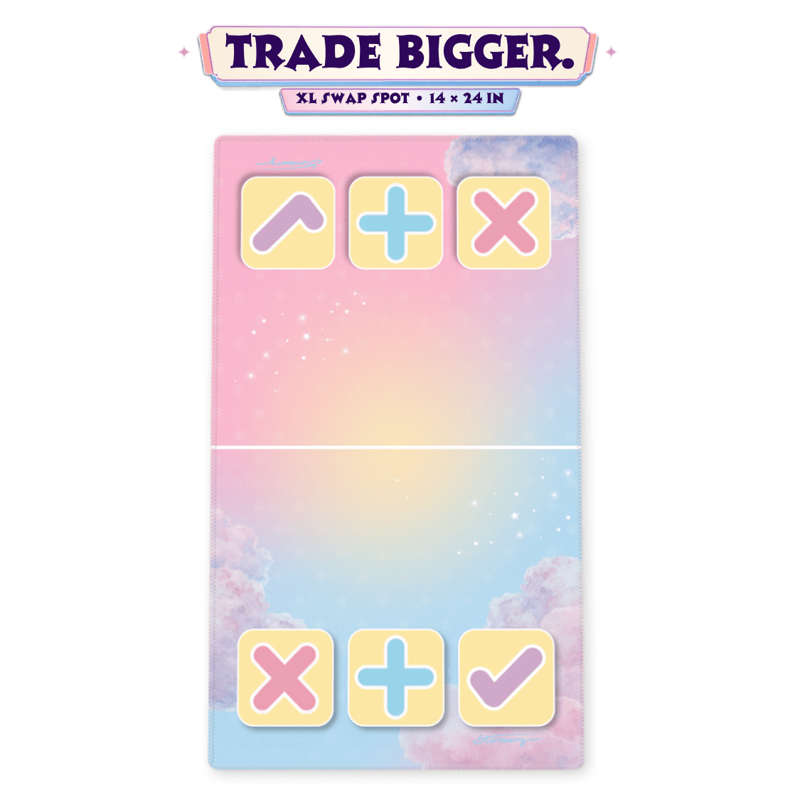 XL Swap Spot Cotton Candy Cloud Squishy Trade Mat - 14x24 - The Sensory