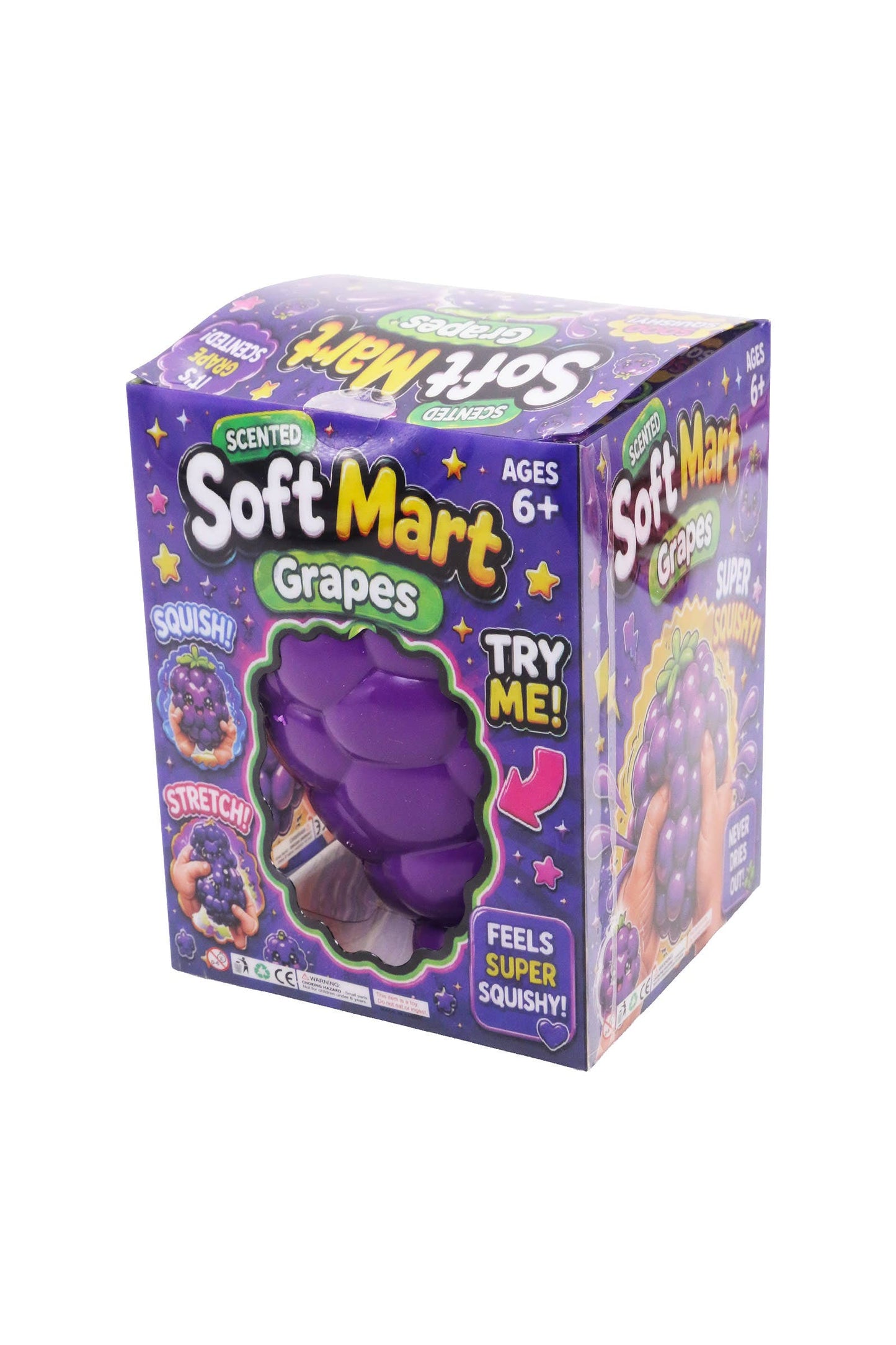 JUMBO 8 Inch Grape Soft Slime Filled Squishy h