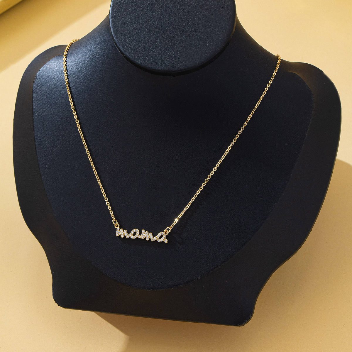 Crystal Pave MAMA necklace | 80N93289