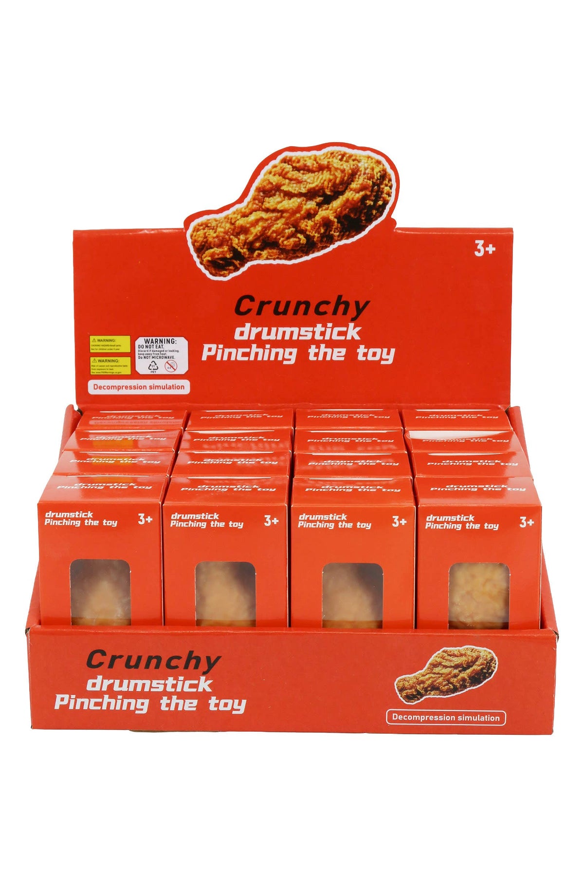 Fried Chicken Crunchy Bead Slime Filled TPR Squishy Toy