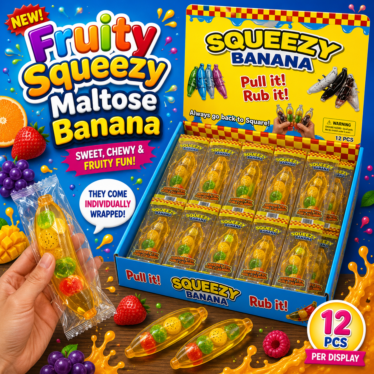 Fruity Squeezy Maltose Banana — Individually - The Sensory