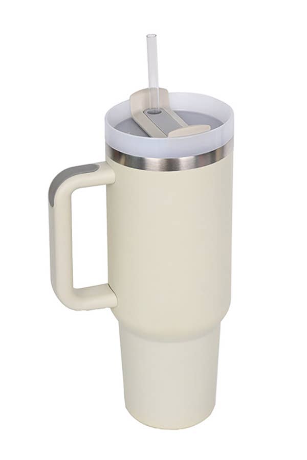 Stainless Steel Tumbler 40 Oz Solid, Double Wall Vacuum, Gift For Her