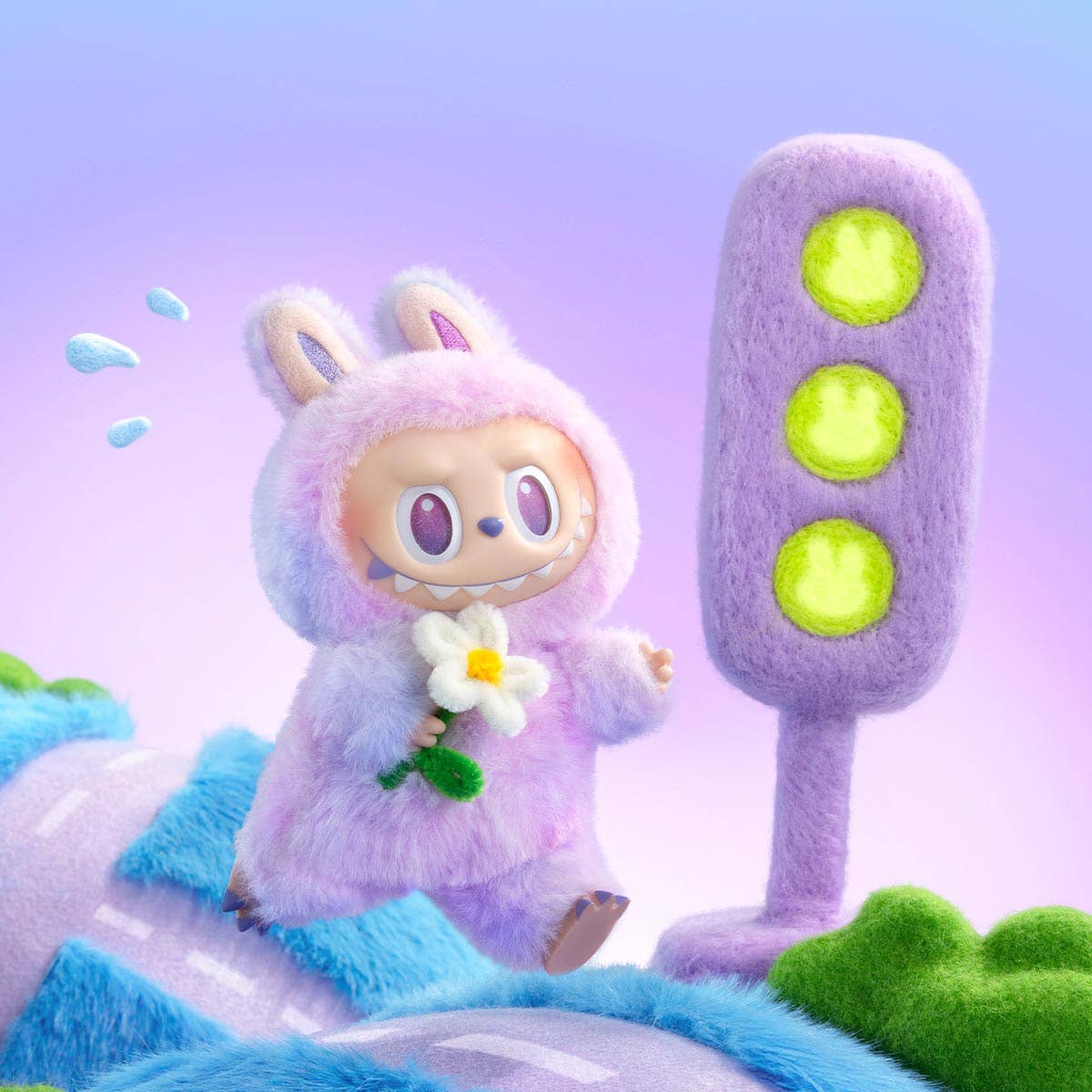 Charging Your Cute Monster Pop Mart Big Into Energy Vinyl Plush Pendant
