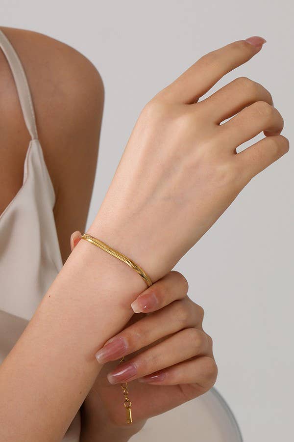 Shine Keeper Bracelet Stainless Steel Tarnish Free Waterproof Mixed Chain Design