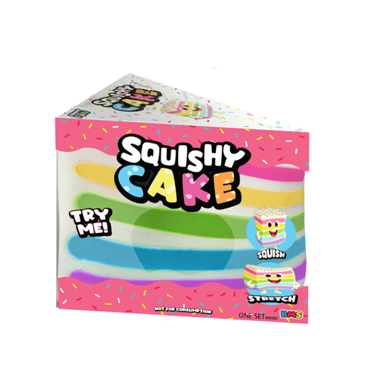 RMS® SmushMart™ Giant Rainbow Cake Slice Squishy 1pc - The Sensory