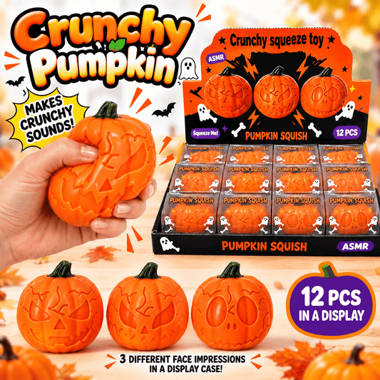 Crunchy Pumpkin ASMR Squishy (3 Face Styles) - The Sensory