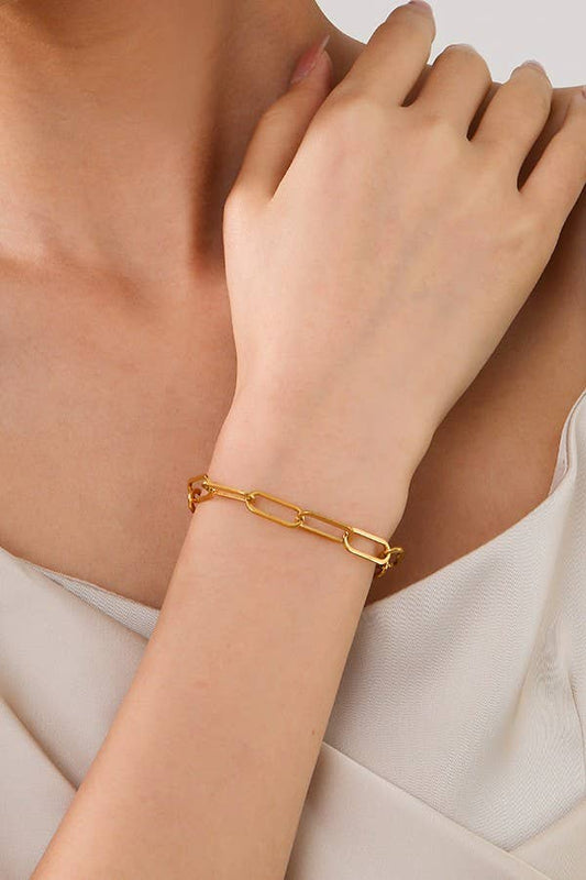 Shine Keeper Bracelet Stainless Steel Tarnish Free Waterproof Mixed Chain Design