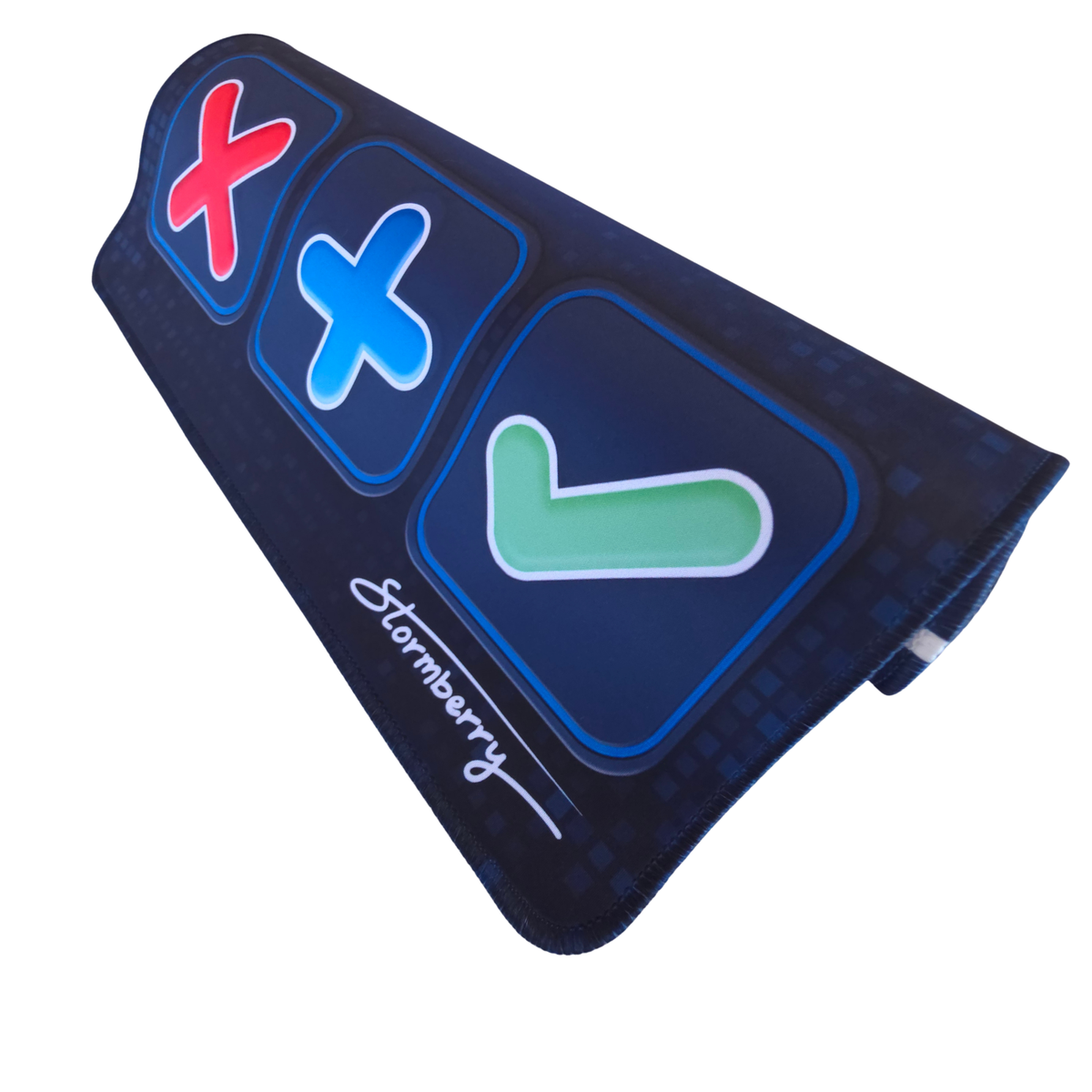 Squishy Trading Mat Swap Spots Extra Large 14x24 Blue Digital Pixel