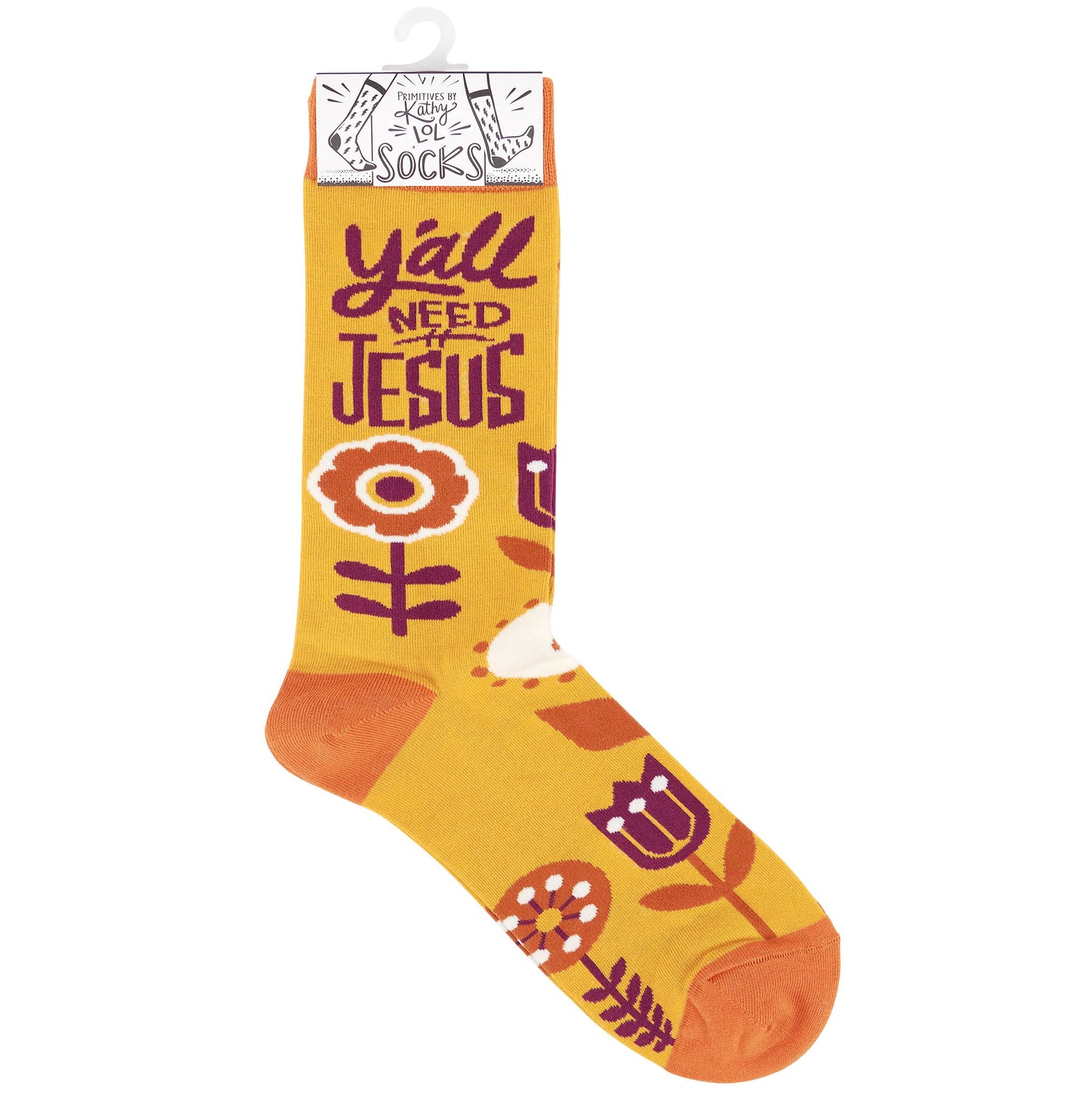 Socks Yall Need Jesus Faith Based Southern Floral Gift Socks For Her