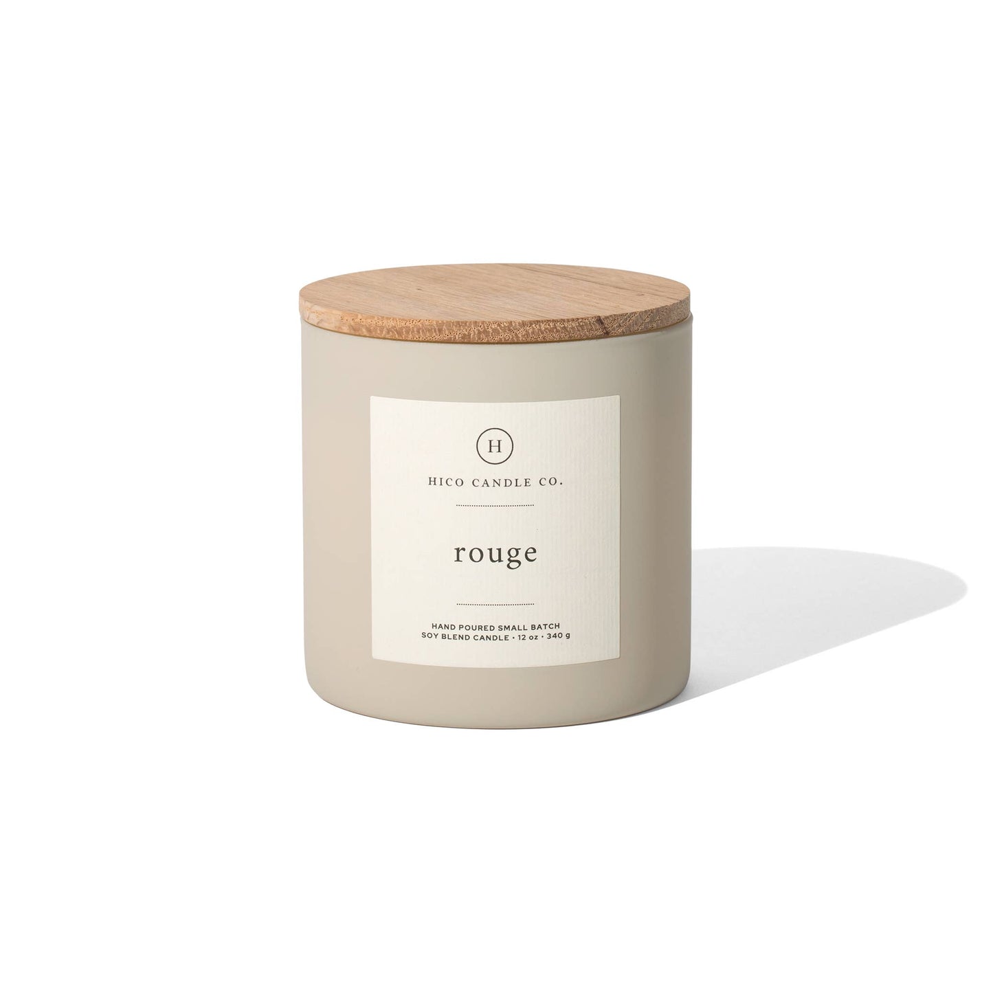 Scented Candle Rouge Fragrance With Bergamot Pomegranate Jasmine Oakmoss Amber