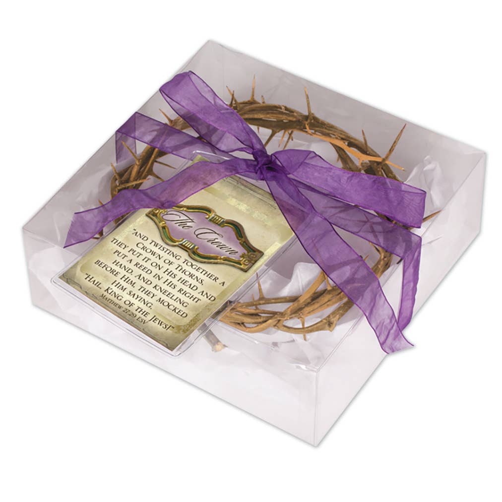 Crown Of Thorns 6-Inch Faith-Based Gift Boxed With Scripture Tag