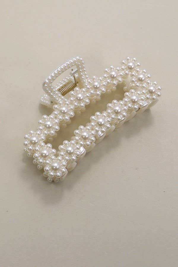 Hair Claw Clips Pearl Modest Fashion Accessory For Womens Christian Boutique