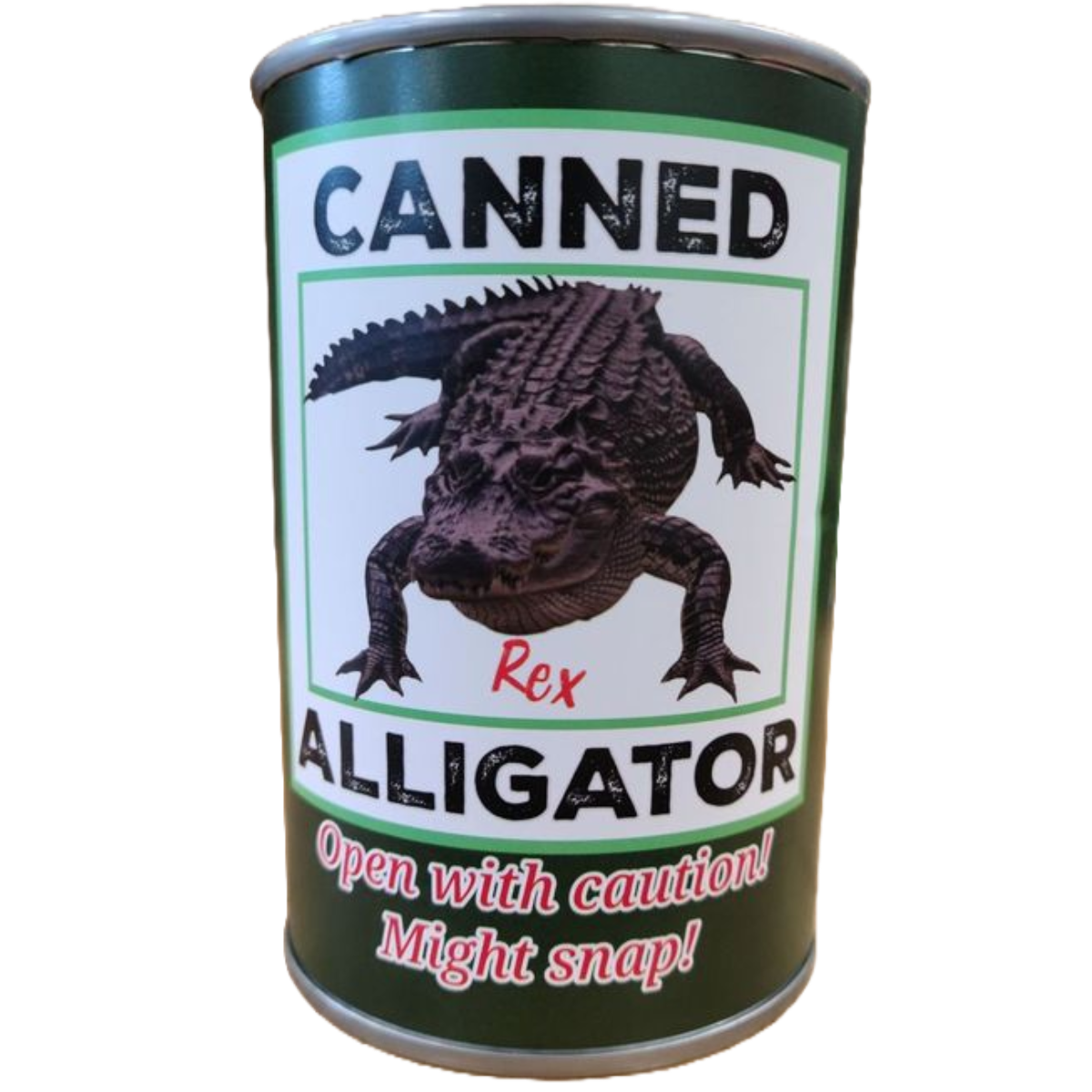 Alligator In A Can Pop Top | Plushy With Keepsake Can