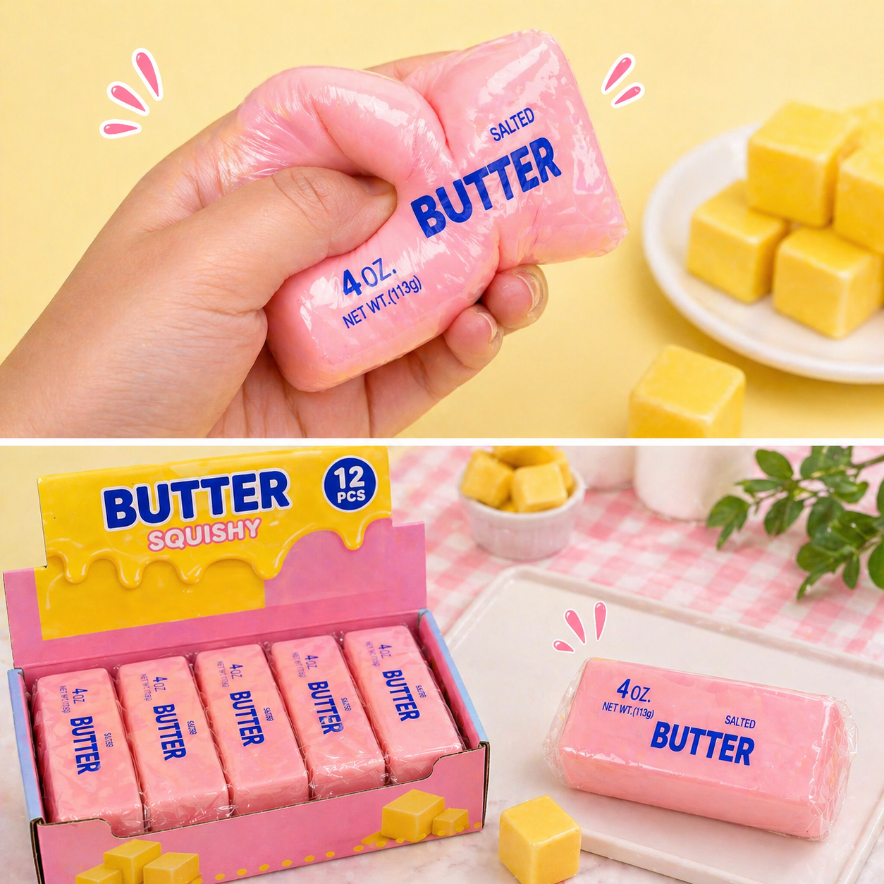 Pink Butter Squishy | Super Soft