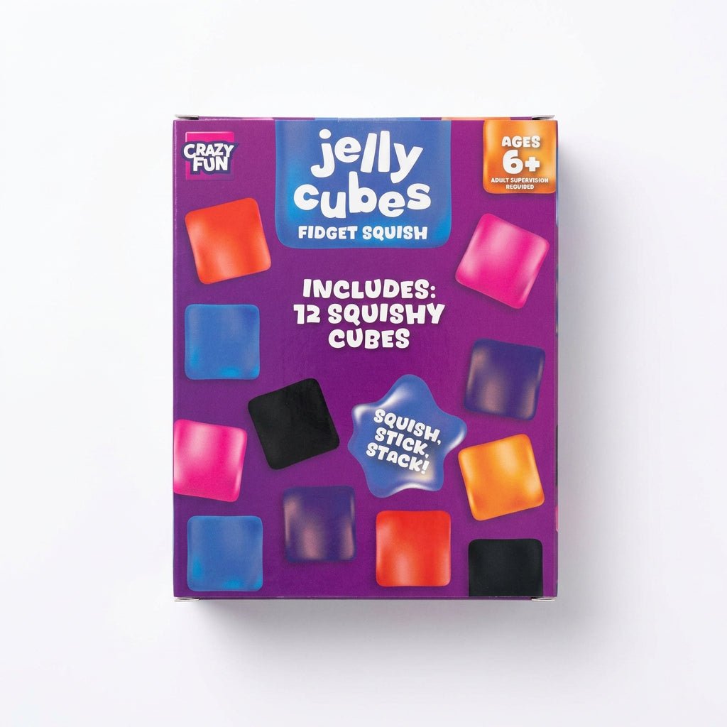 Jelly Cubes Fidget Squish 12-Pack | Crazy Fun - The Sensory