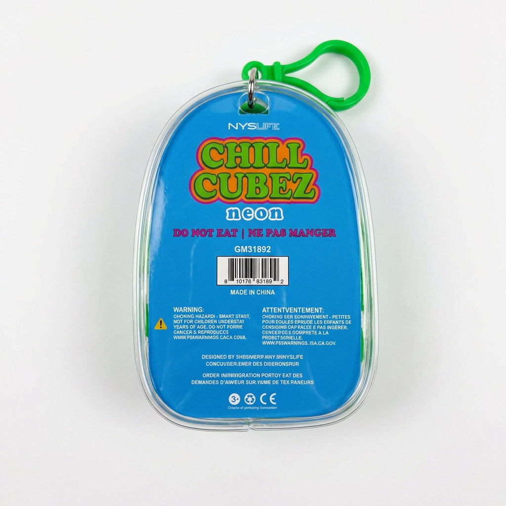 Chill Cubez Neon Squishy Clip-On | NYSLIFE - The Sensory