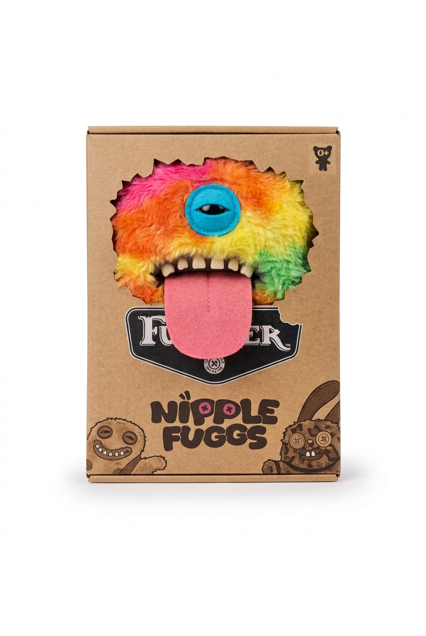 Rainbow | Nipple Fuggs | 9 Inch Plush | Fuggler ZURU - The Sensory