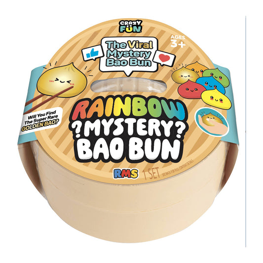 RMS Crazy Fun Rainbow Mystery Bao Bun squishy on a white background