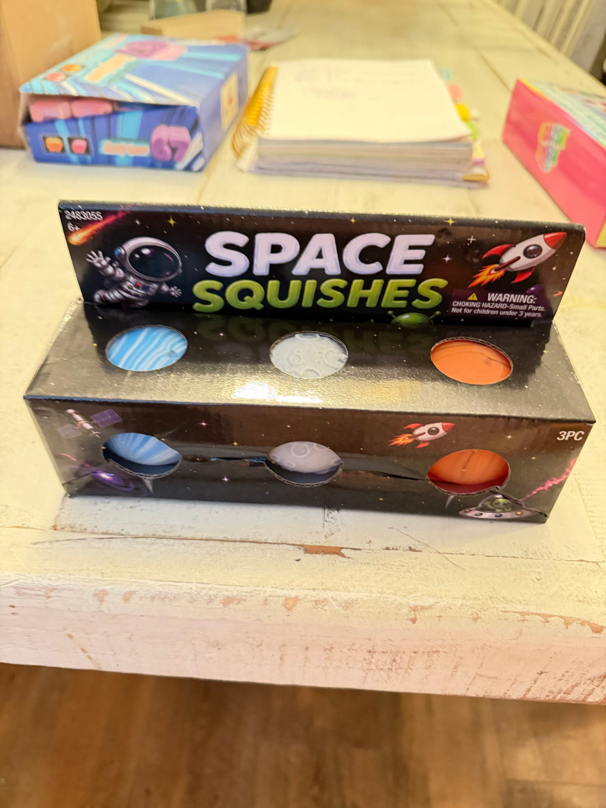 Space Squishes 3 pack box angled view