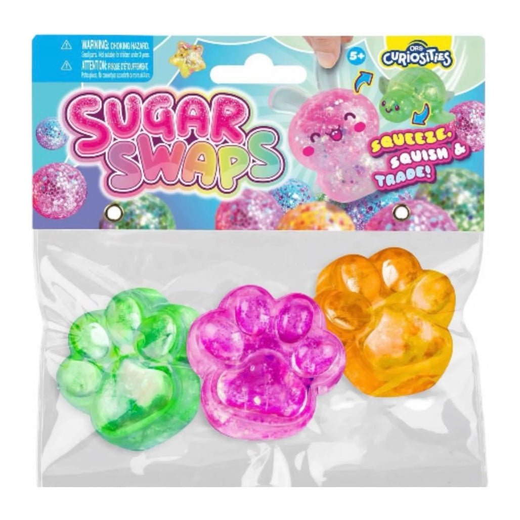 ORB Curiosities™ Sugar Swaps™ Triplets Paw Print Squishy Set - The Sensory