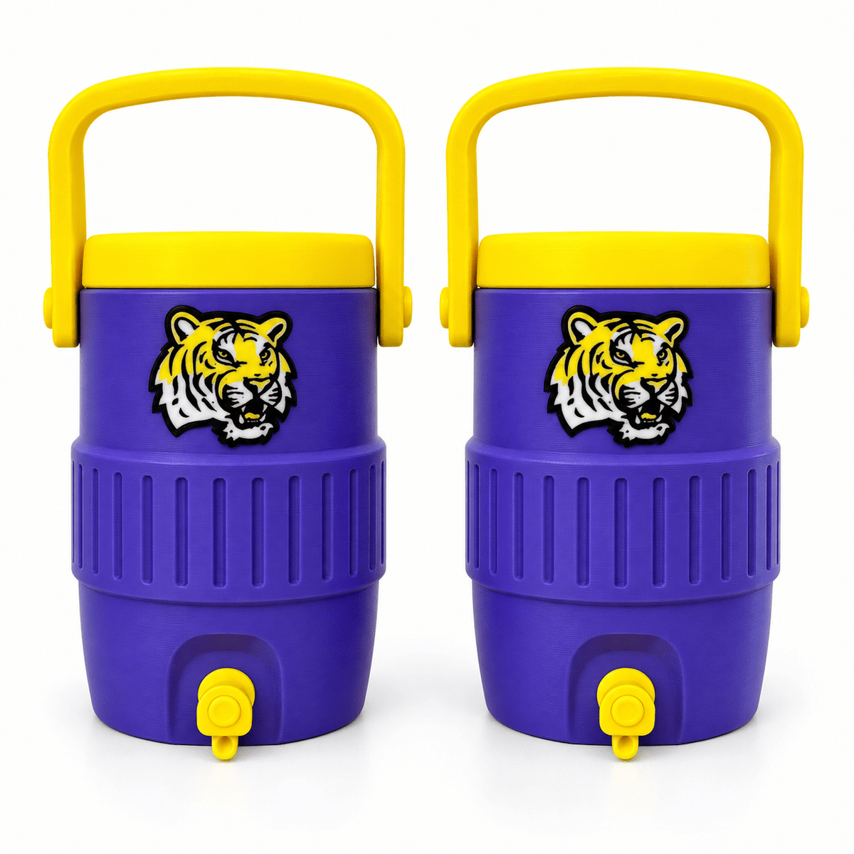 GEAUX Tiger Water Jug Koozie | Purple & Gold Gameday - The Sensory